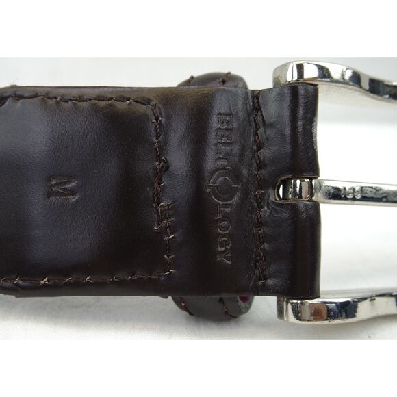 Beltology Double Helix Woven Stretch Belt | Sz M, Navy/White/Red, Leather - Picture 5 of 5